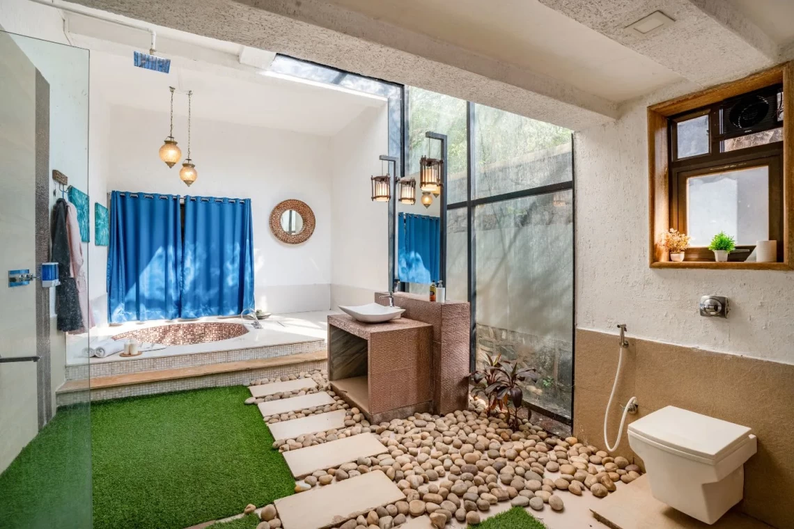 5 BHK villa with Private Cricket Turf & Private Paddle Court in Lonavala