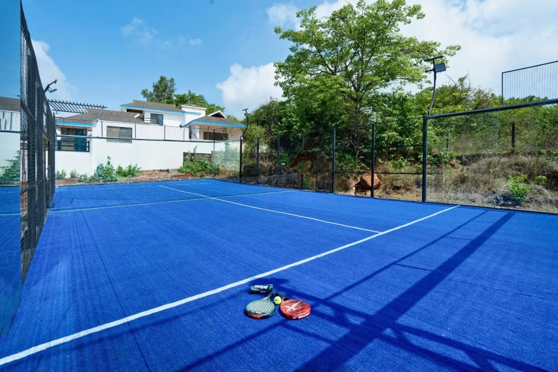 5 BHK villa with Private Cricket Turf & Private Paddle Court in Lonavala